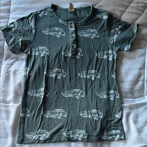Kate Quinn 5y Bamboo Tee - Stormy blue cars